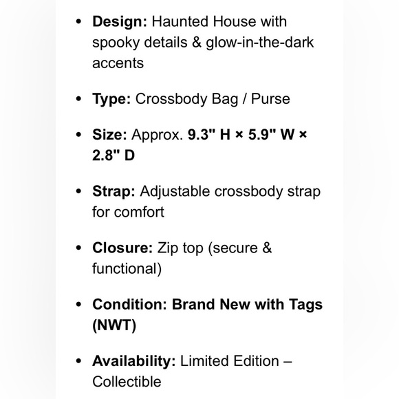 🆕🕸️ BATH & BODY WORKS LIMITED EDITION HALLOWEEN GLOW-IN-THE-DARK CROSSBODY BAG. - Picture 9 of 16